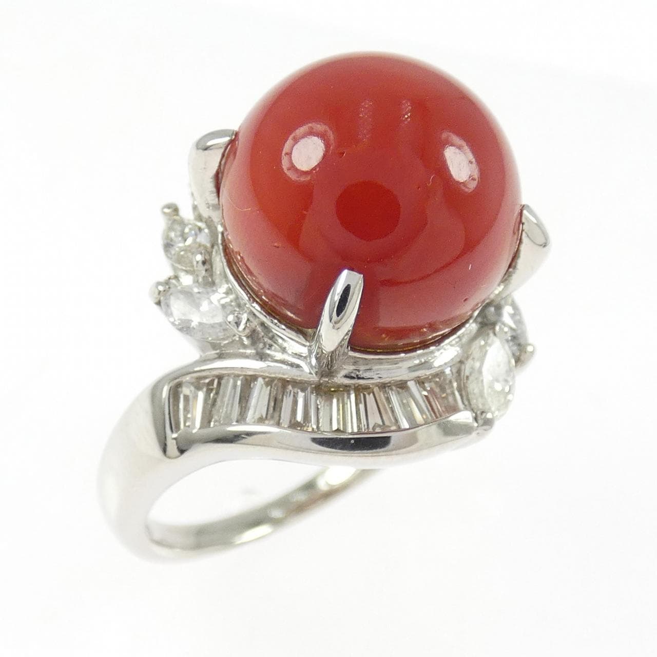 PT900 サンゴ リング 12mm