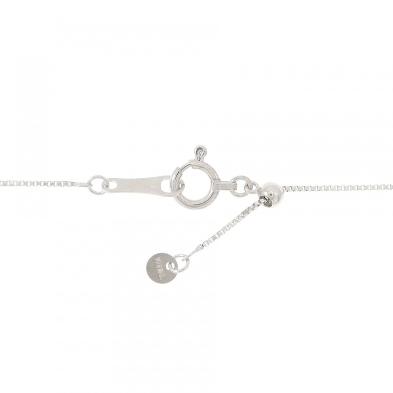 K18WG バード ダイヤモンド ネックレス 0.25CT