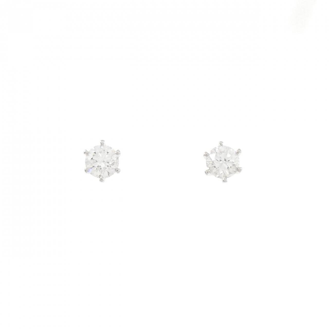 【リメイク】PT900/ST ダイヤモンド ピアス 0.255CT 0.255CT F SI1-2 VG-Good