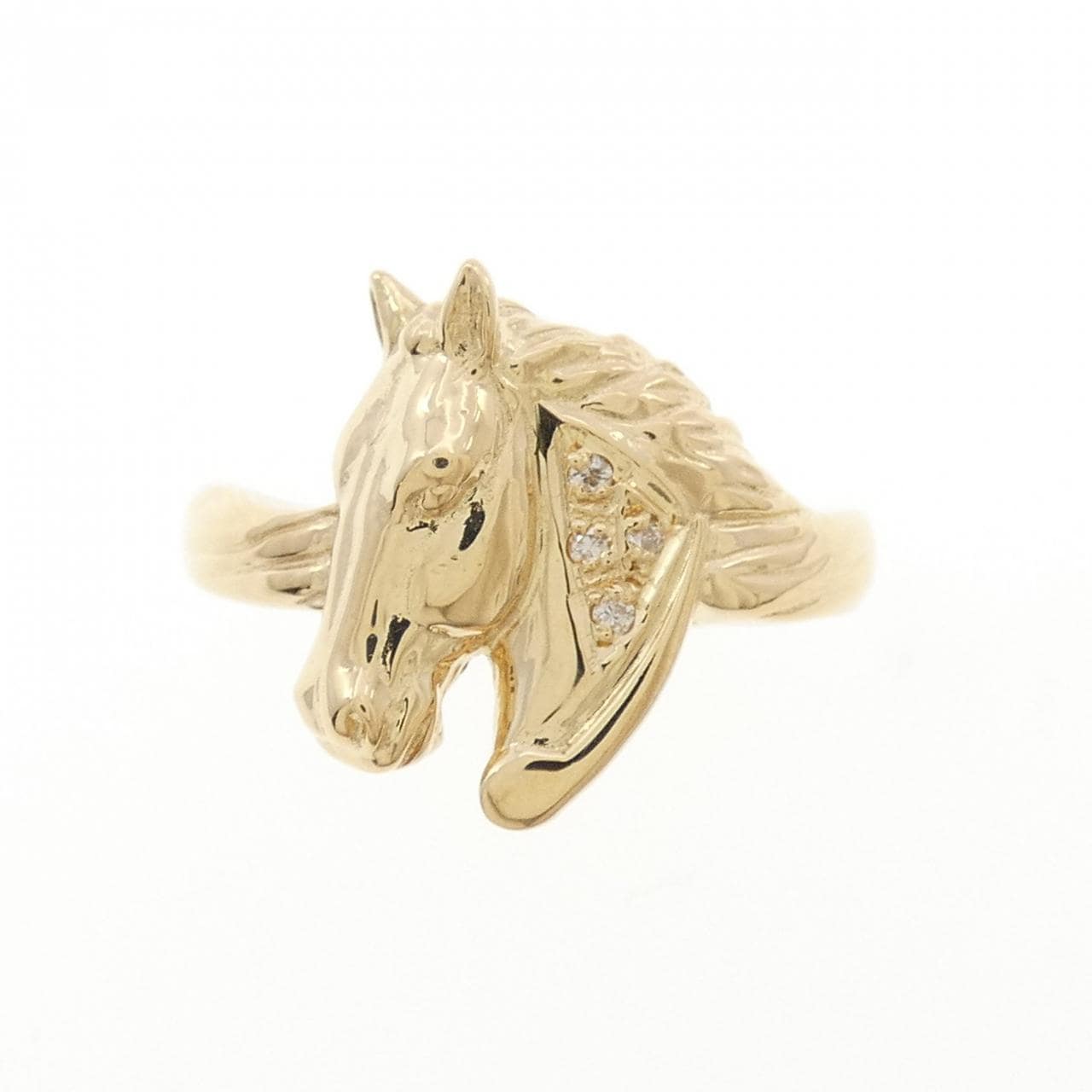 K18YG 马钻石戒指 0.02CT