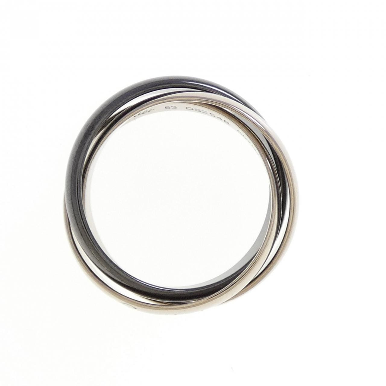 カルティエ トリニティ ブラック&ホワイト リング