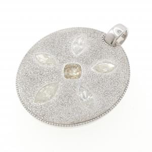 K18WG ダイヤモンド ペンダント 7.36CT
