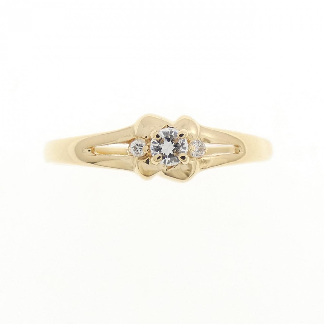K18YG ダイヤモンド リング 0.06CT