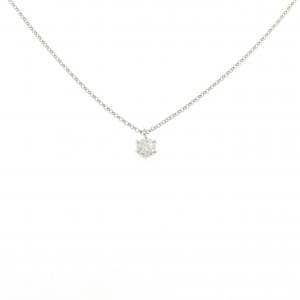 PT900/PT850 ソリティア ダイヤモンド ネックレス 0.207CT