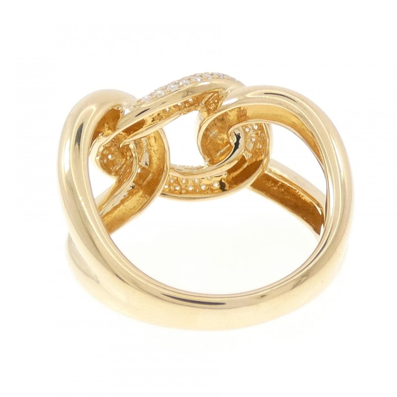 750YG ダイヤモンド リング 0.42CT