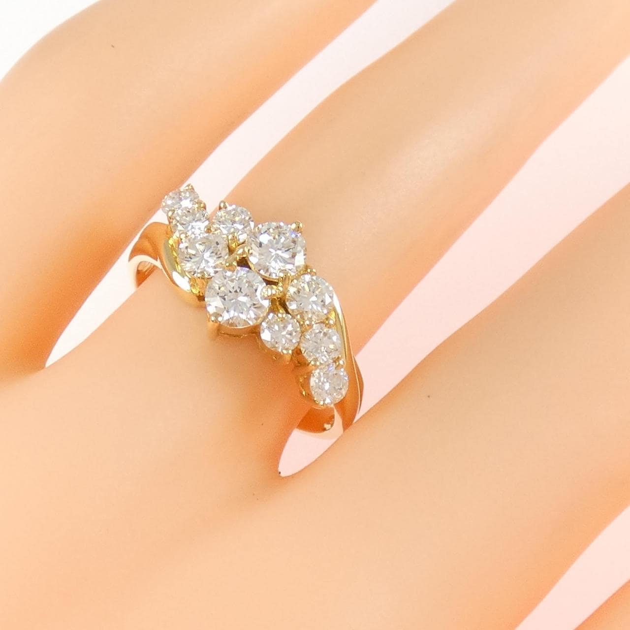 K18YG ダイヤモンド リング 1.01CT