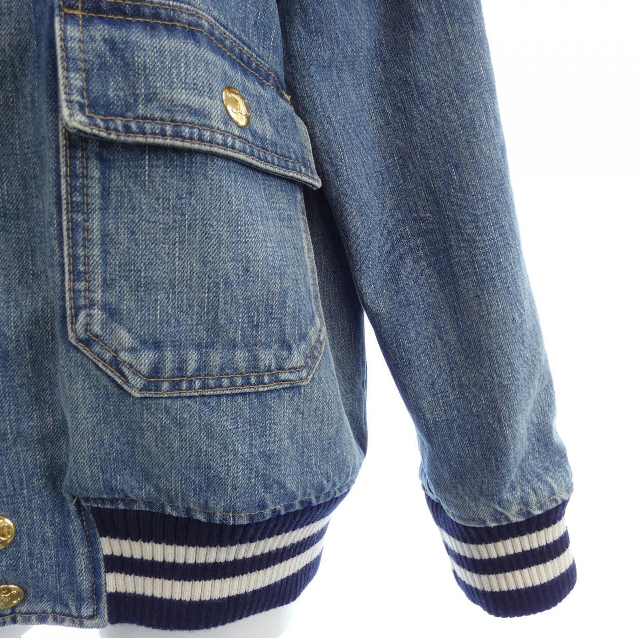 セリーヌ CELINE TEDDY JACKET IN CLEAN OCEAN BREATHE WASH 2Q930777Y デニムジャケット