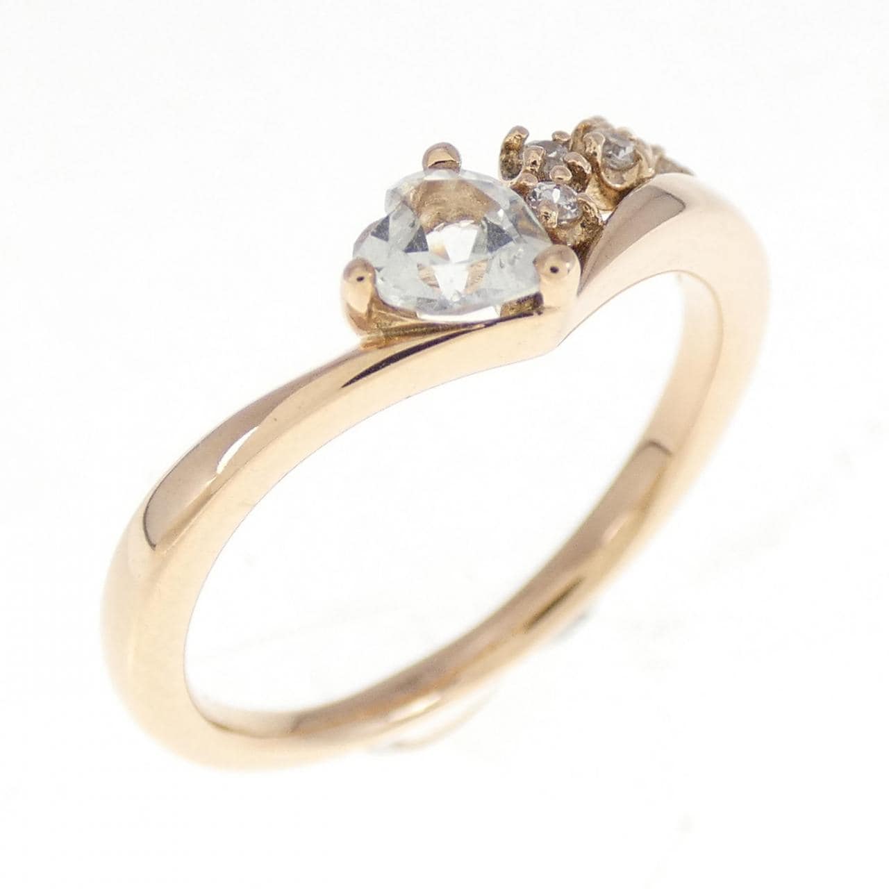 KUMIKYOKU Heart Diamond Ring