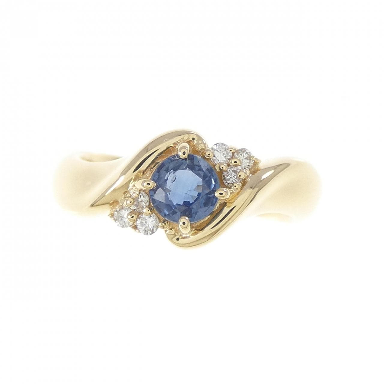 K18YG サファイヤ リング 0.23CT