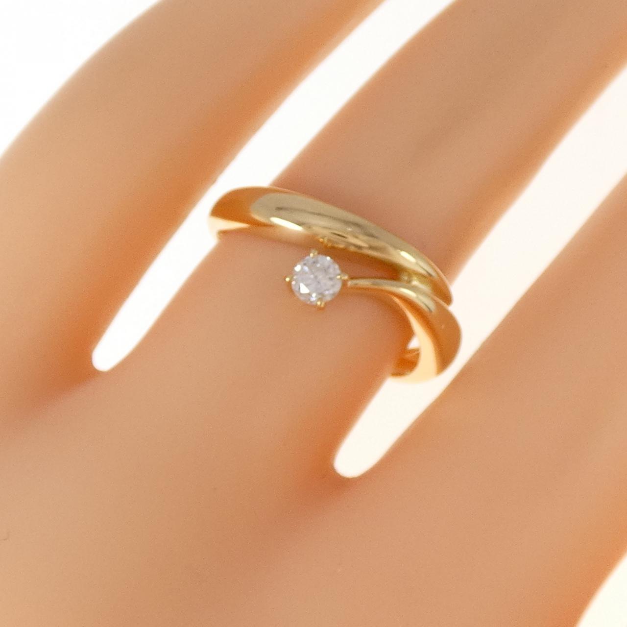 K18YG ダイヤモンド リング 0.14CT