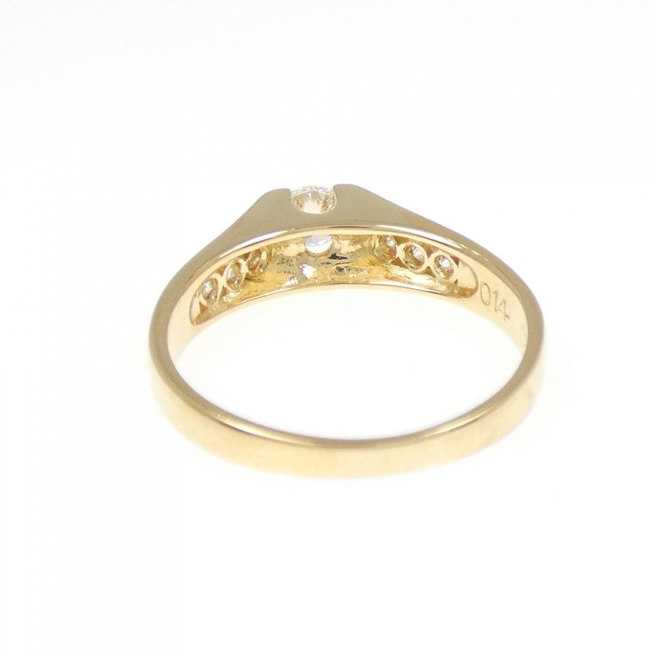 K18YG ダイヤモンド リング 0.14CT