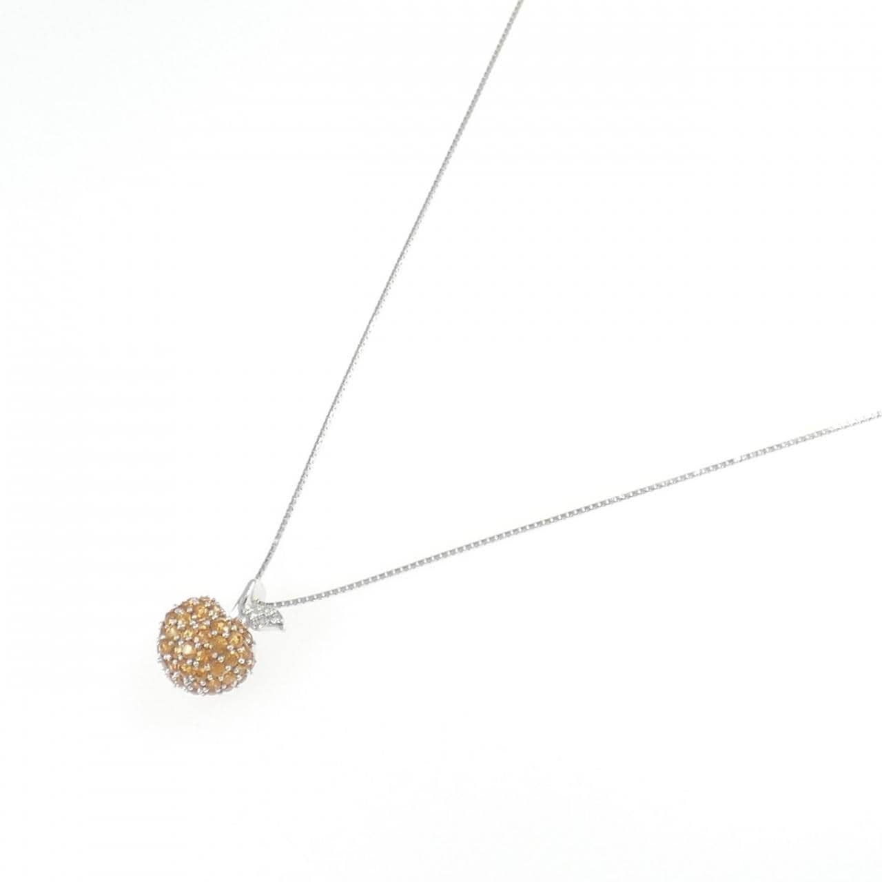 K18WG サファイヤ ネックレス 0.96CT