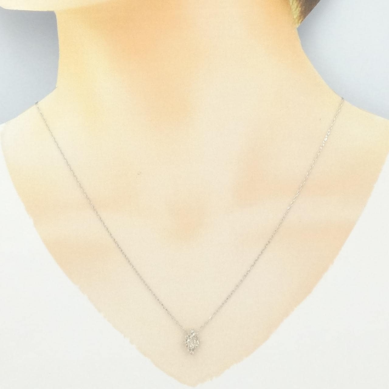 PT950/PT850 ダイヤモンド ネックレス 0.30CT