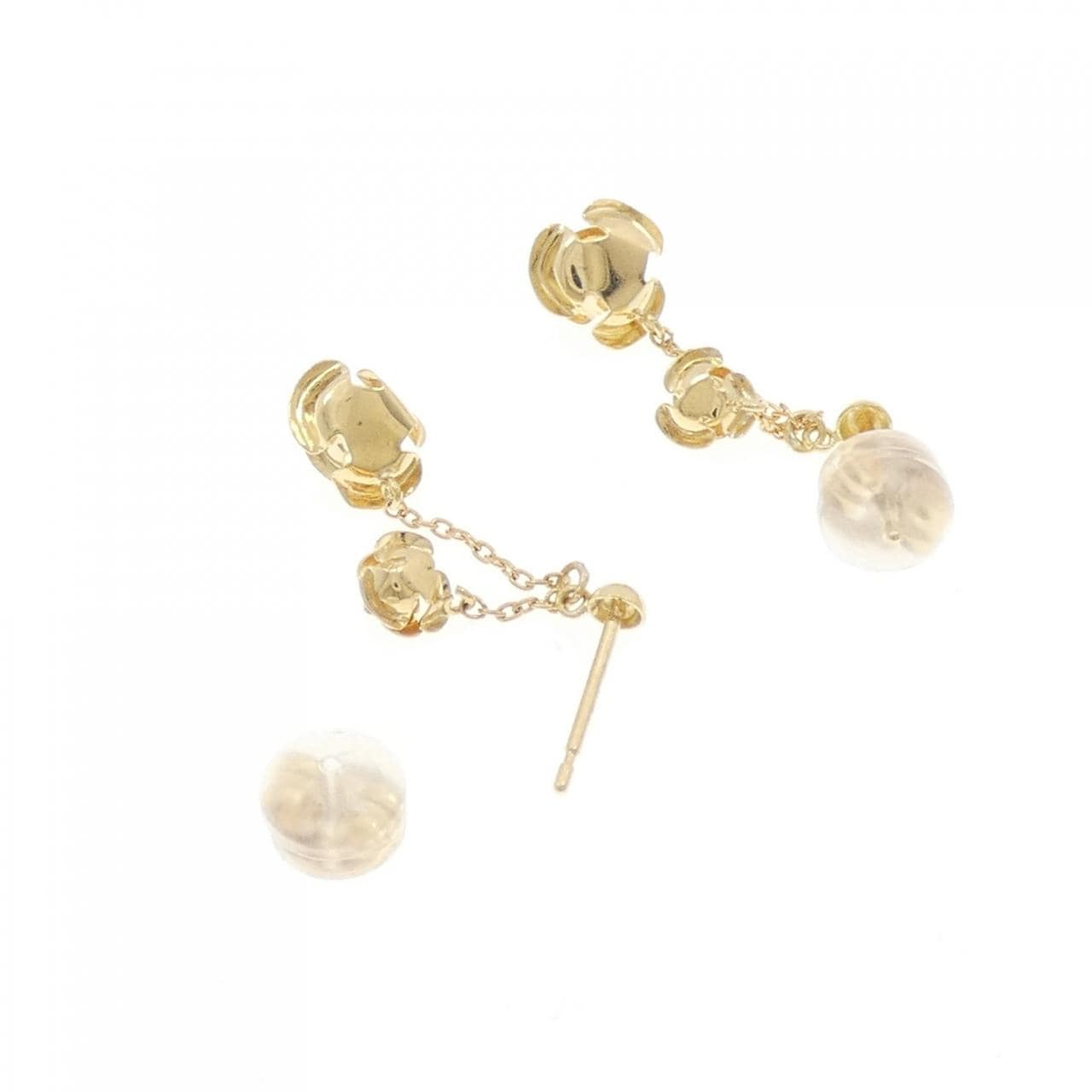 【新品】K18YG ローズ ピアス