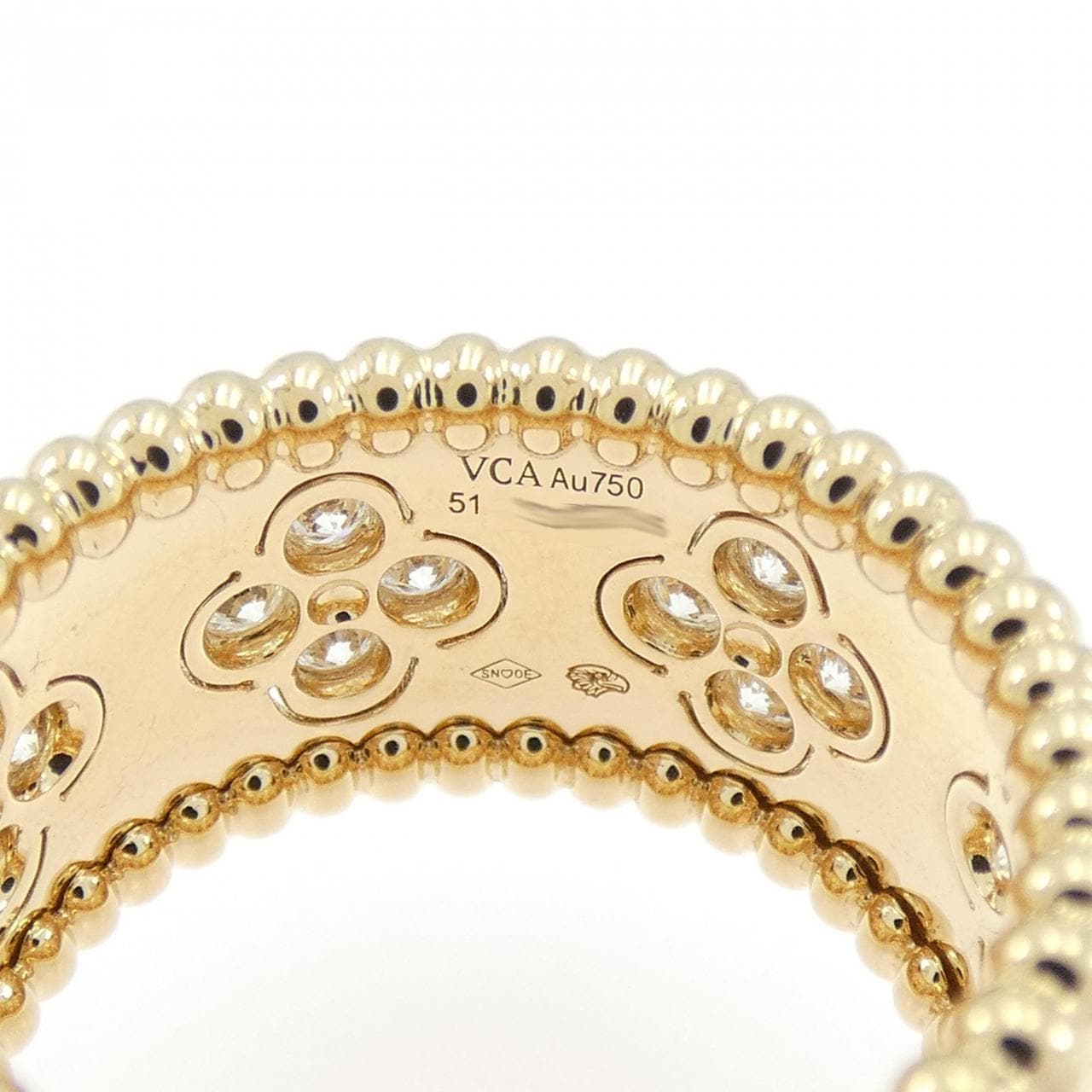 ヴァンクリーフ&アーペル ペルレ クローバー ミディアム リング