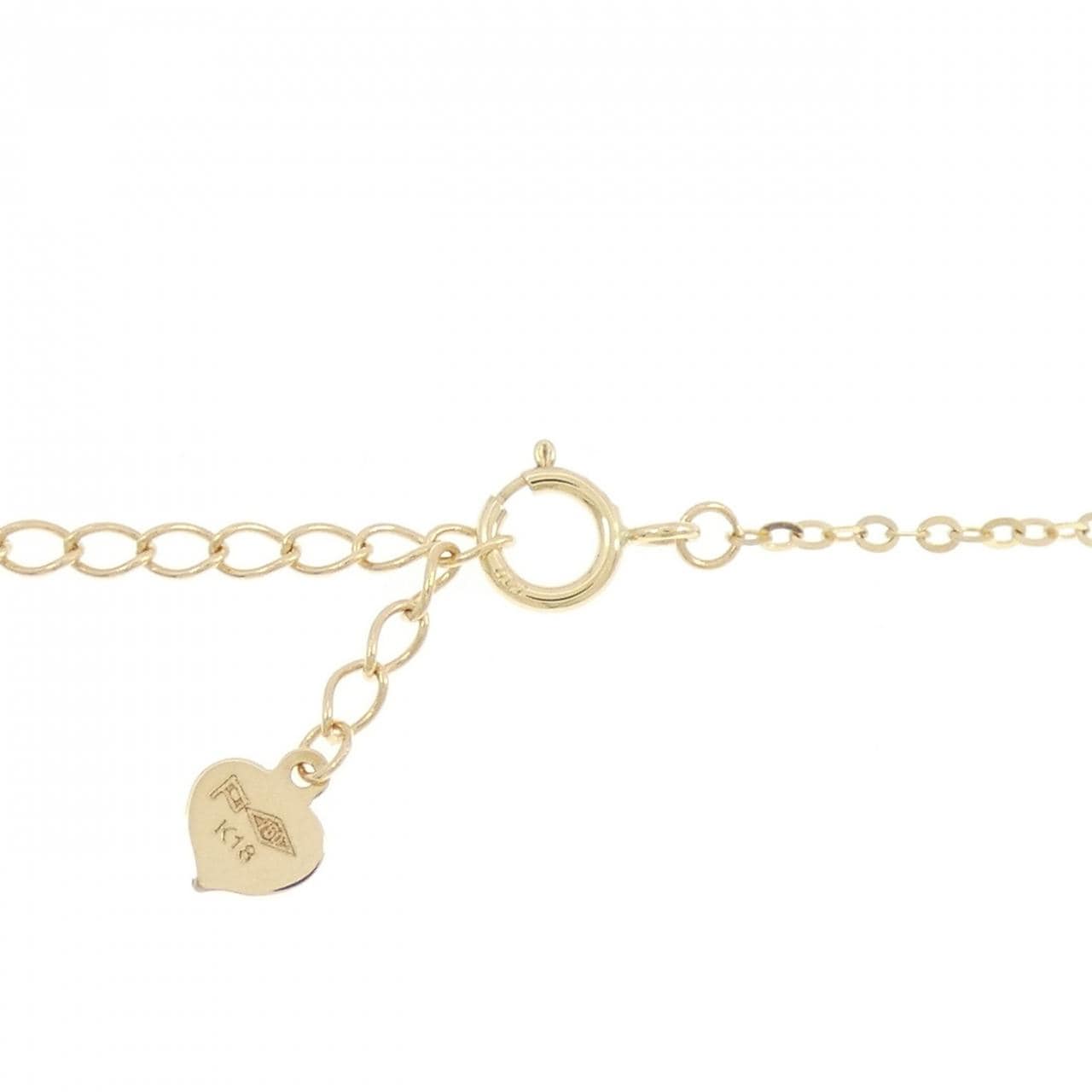 K18YG ハート×キー ネックレス