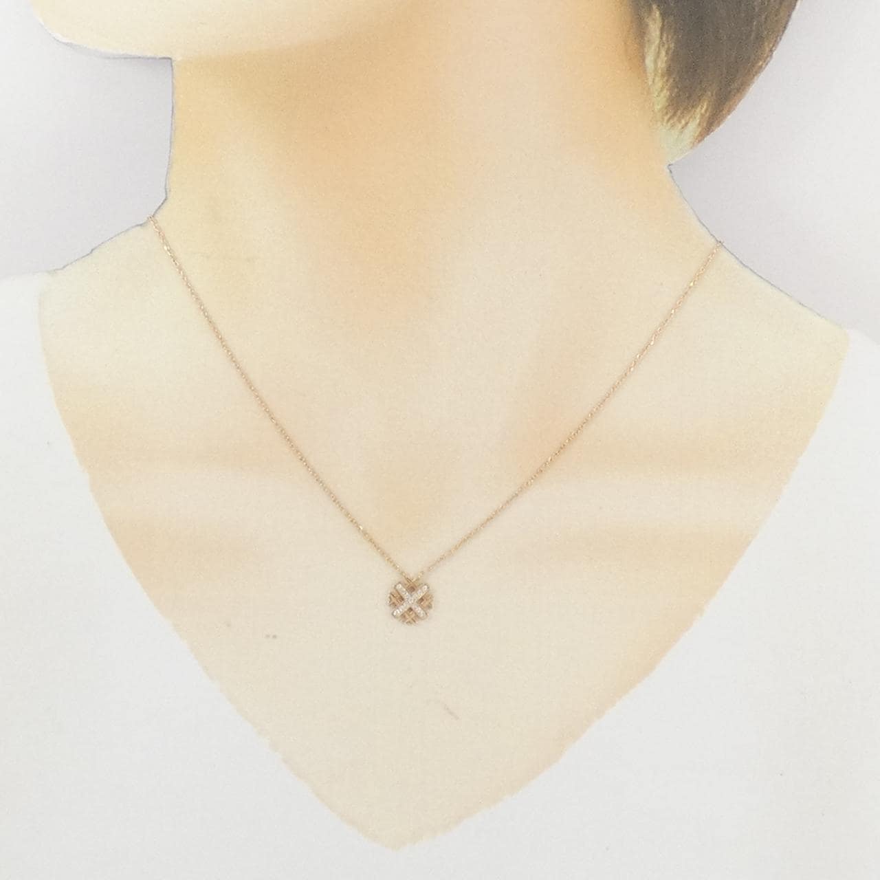 ニワカ ダイヤモンド ネックレス 0.06CT