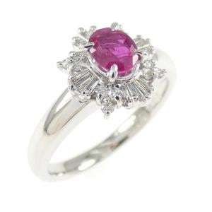 PT900 ルビー リング 0.46CT