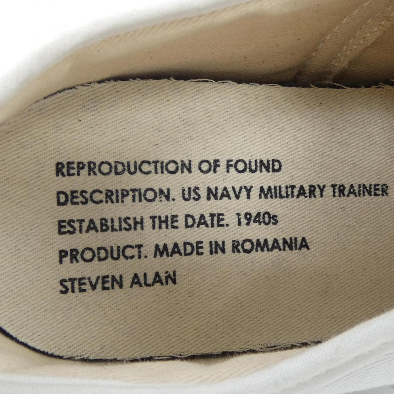 リプロダクションオブファウンド REPRODUCTION OF FOUND STEVE ALAN スニーカー