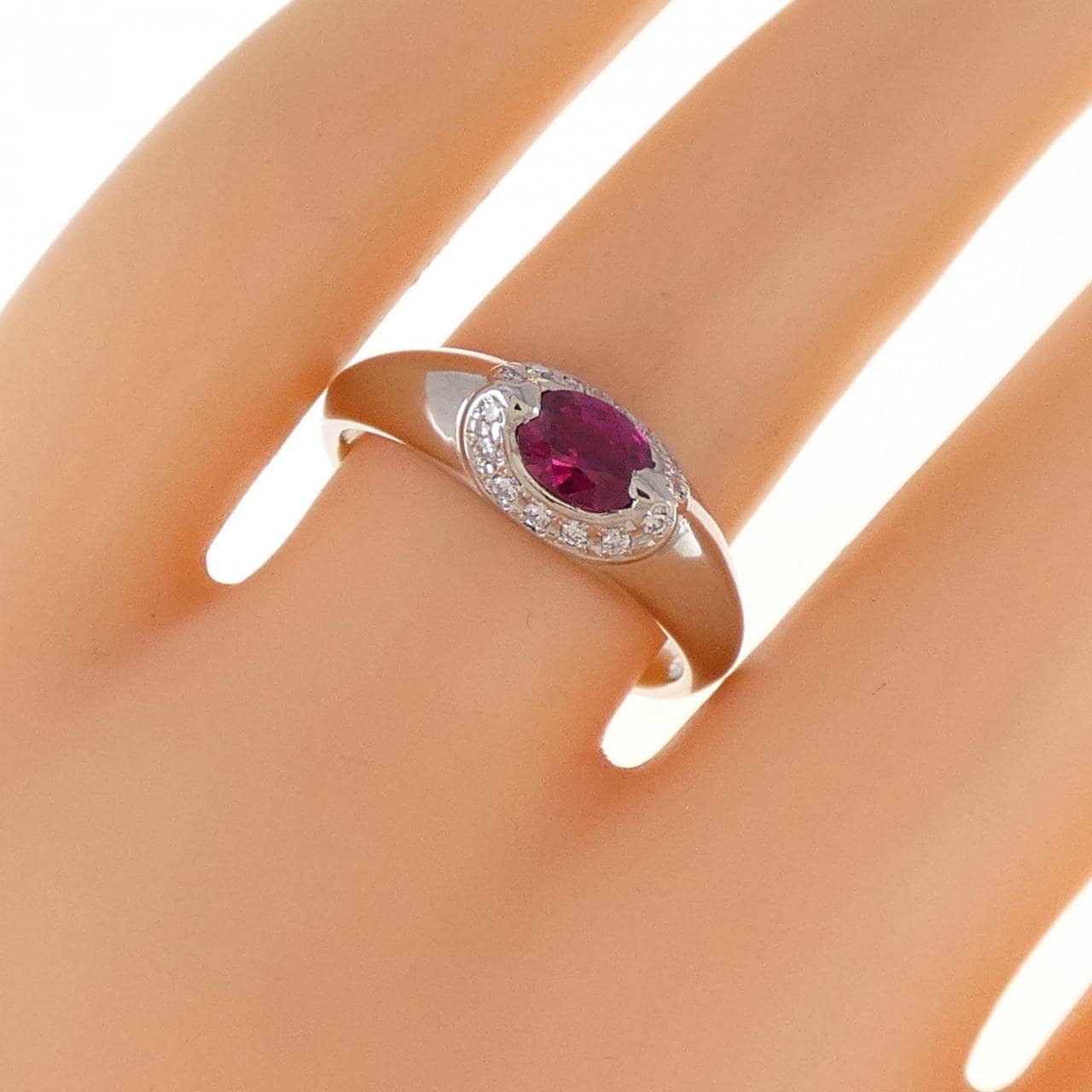 PT ルビー リング 0.49CT