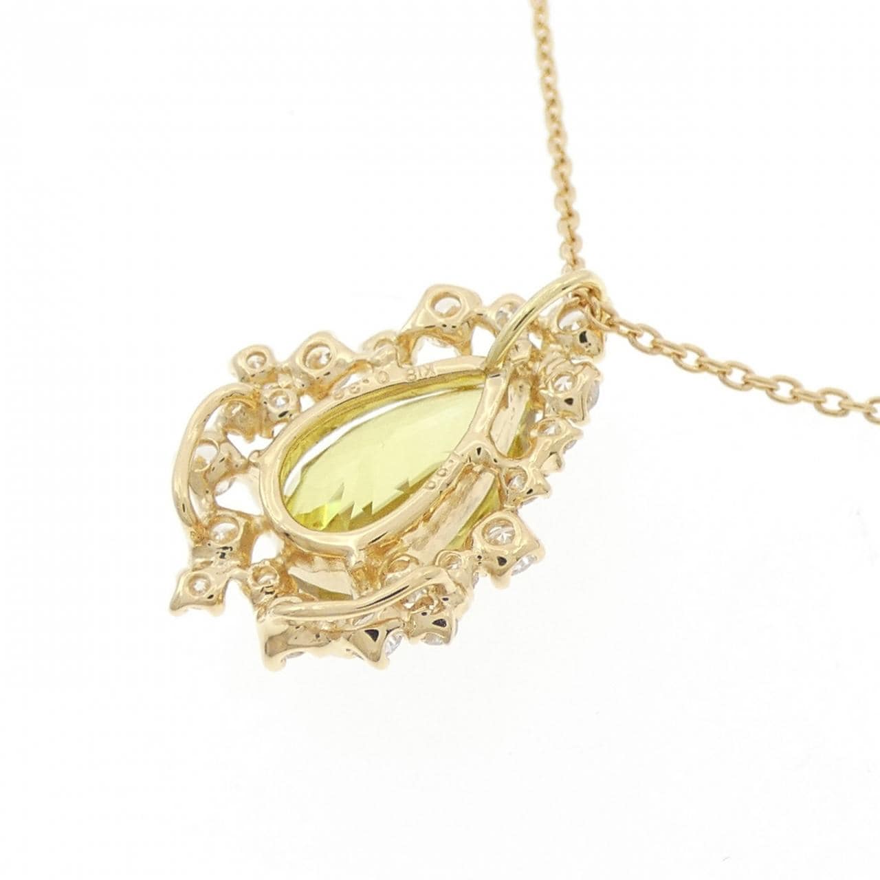 K18YG スフェーン ネックレス 1.99CT