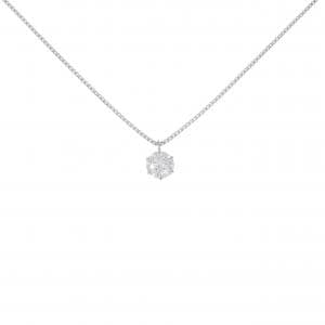 PT900/PT850 ソリティア ダイヤモンド ネックレス 0.329CT G SI2 3EXT