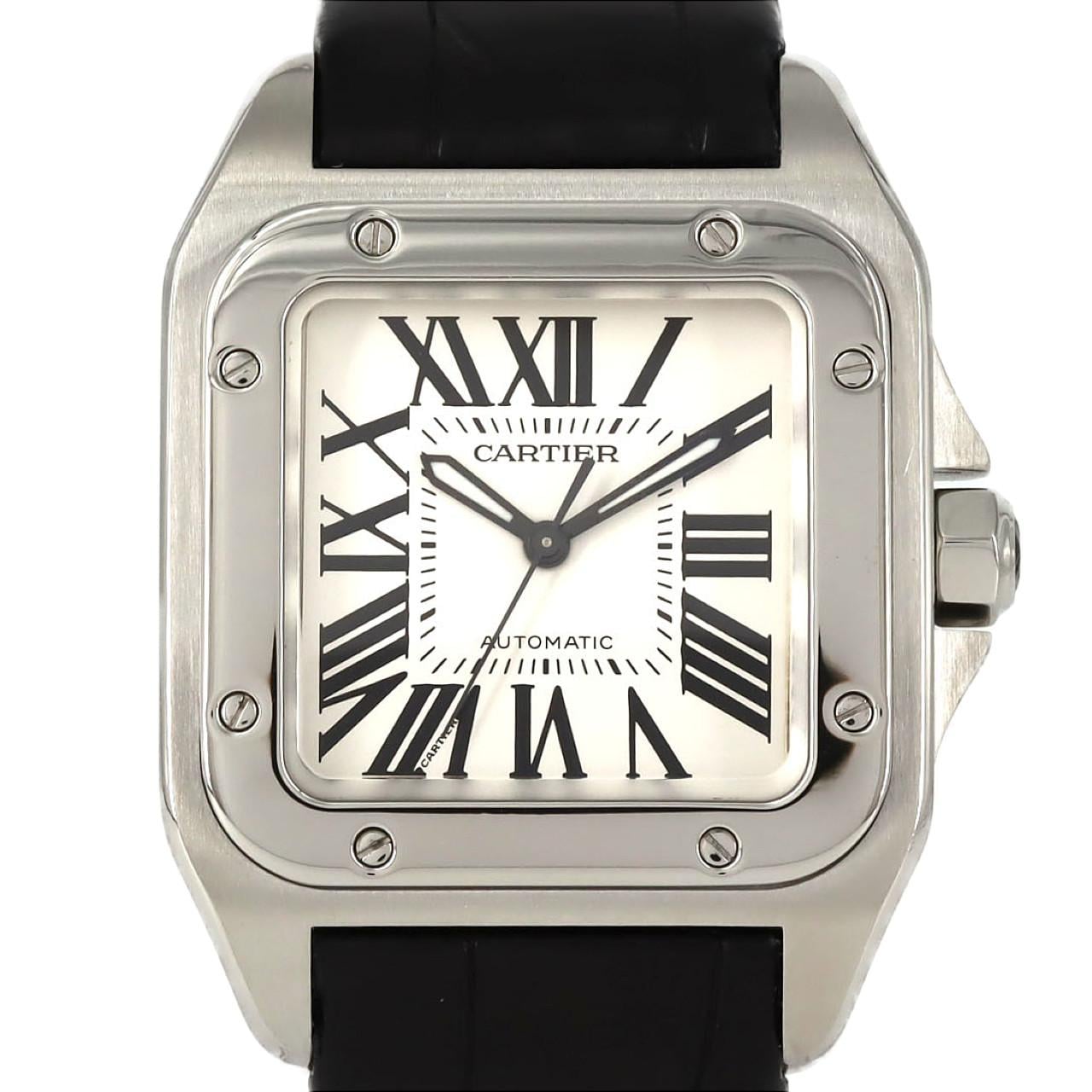 カルティエ サントス100 MM W20106X8 SS 自動巻