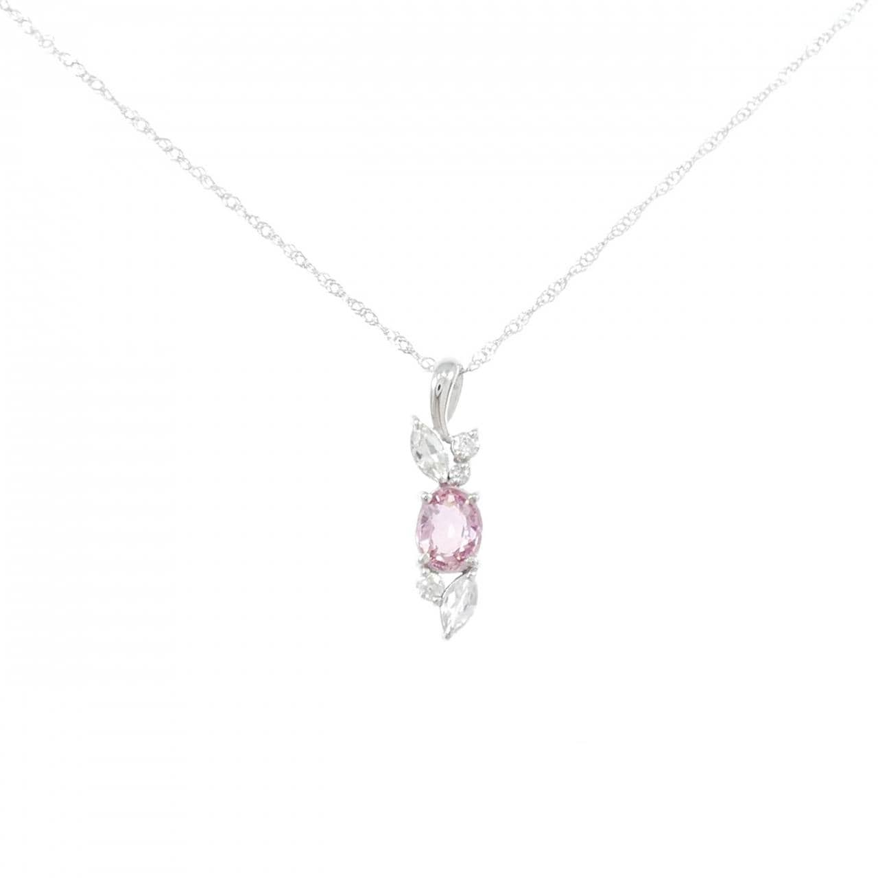 K18WG サファイヤ ネックレス 0.50CT