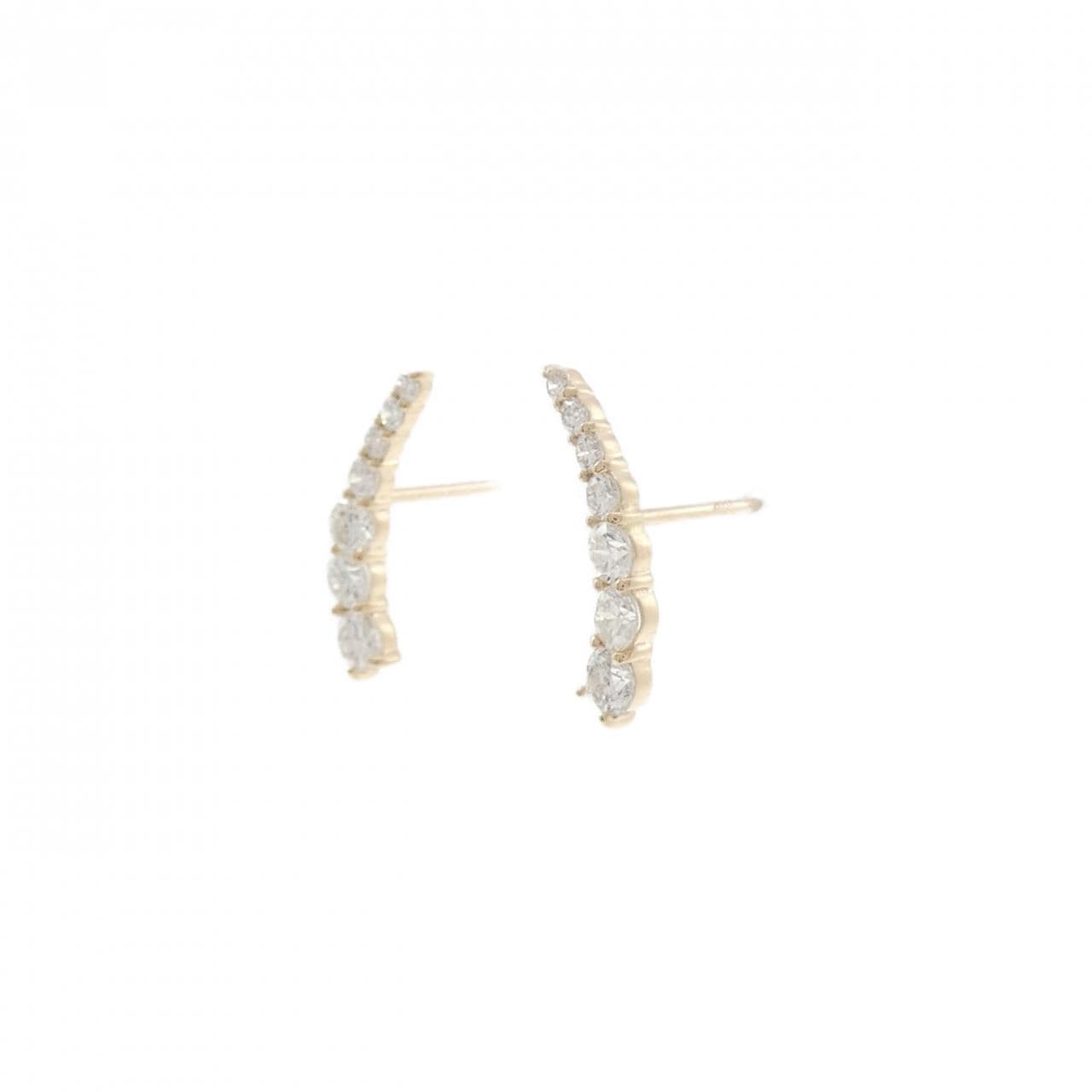 【リメイク】K10YG ダイヤモンド ピアス 0.46CT