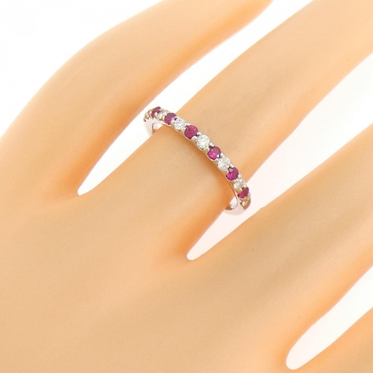 PT900 ルビー リング 0.16CT