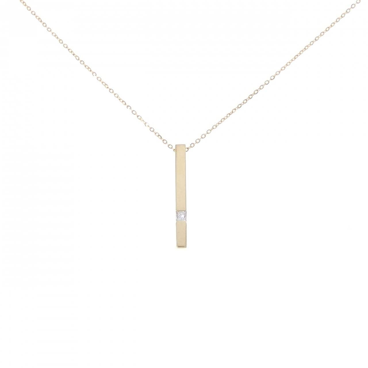 K18YG ダイヤモンド ネックレス 0.08CT