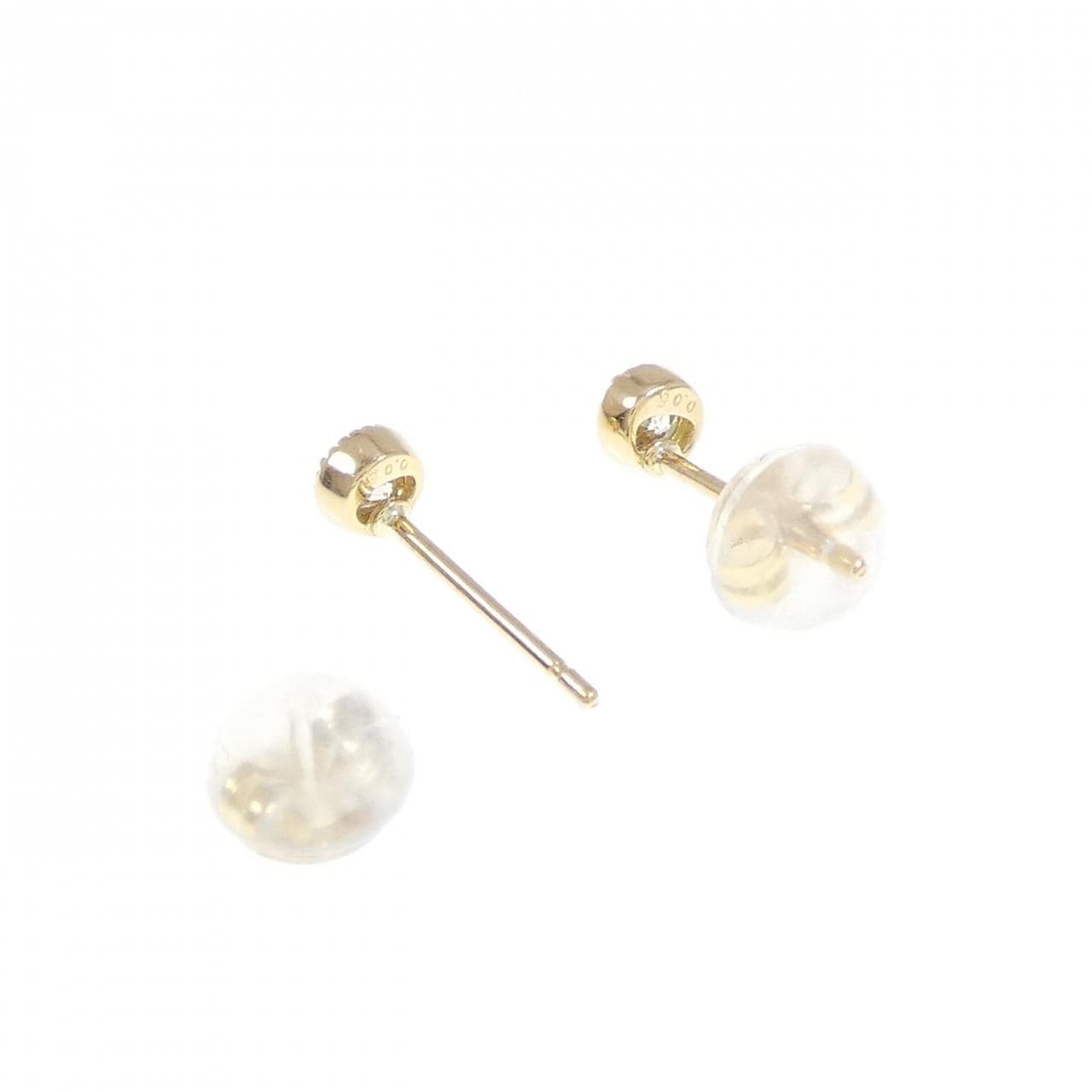 K18YG Diamond earrings 0.10CT