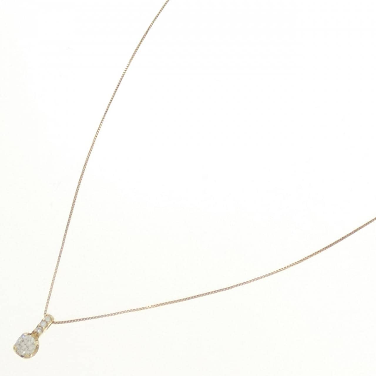 K18YG ダイヤモンド ネックレス 0.16CT