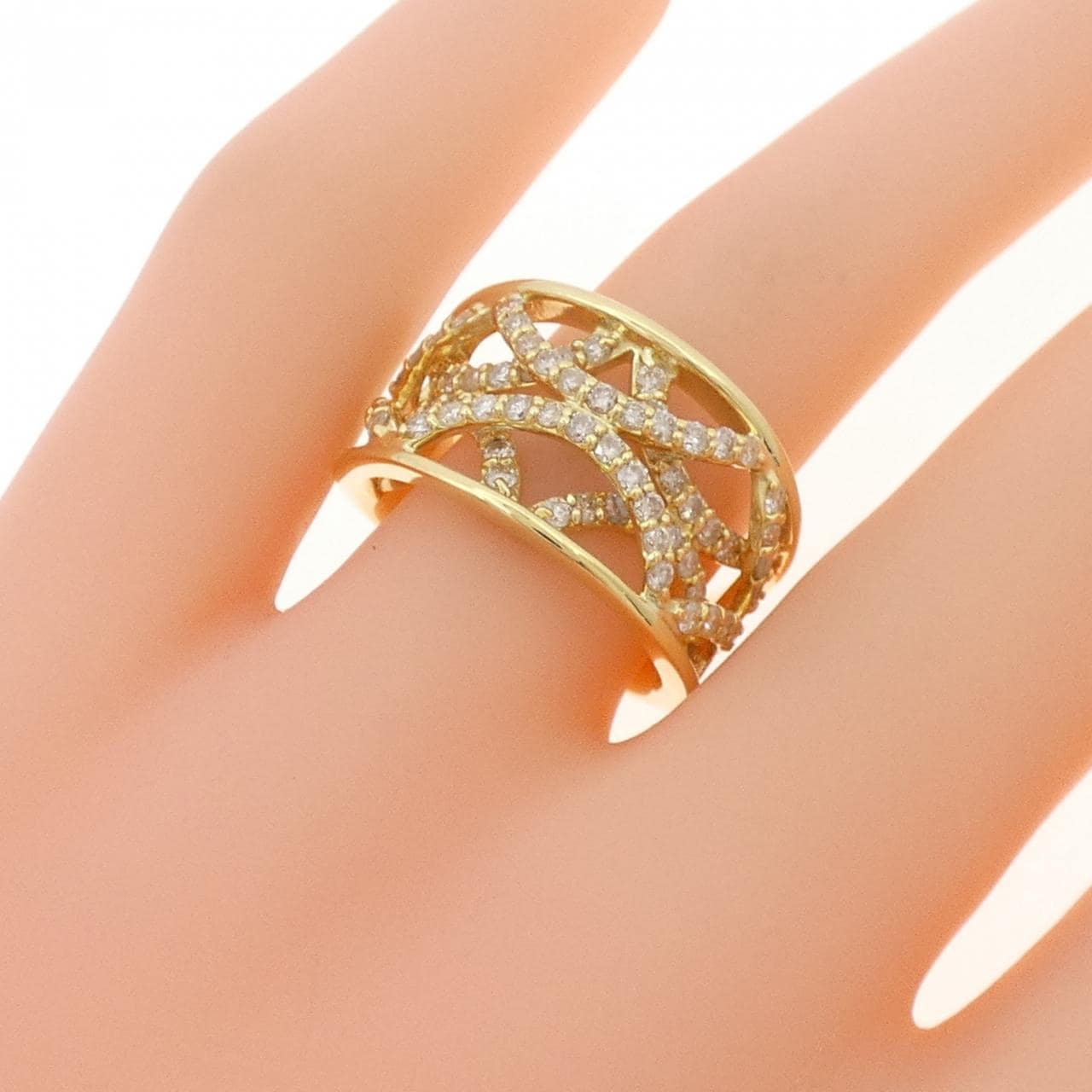 K18YG ダイヤモンド リング 1.00CT