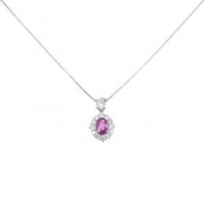 Ginza Tanaka Ruby Necklace 0.66CT