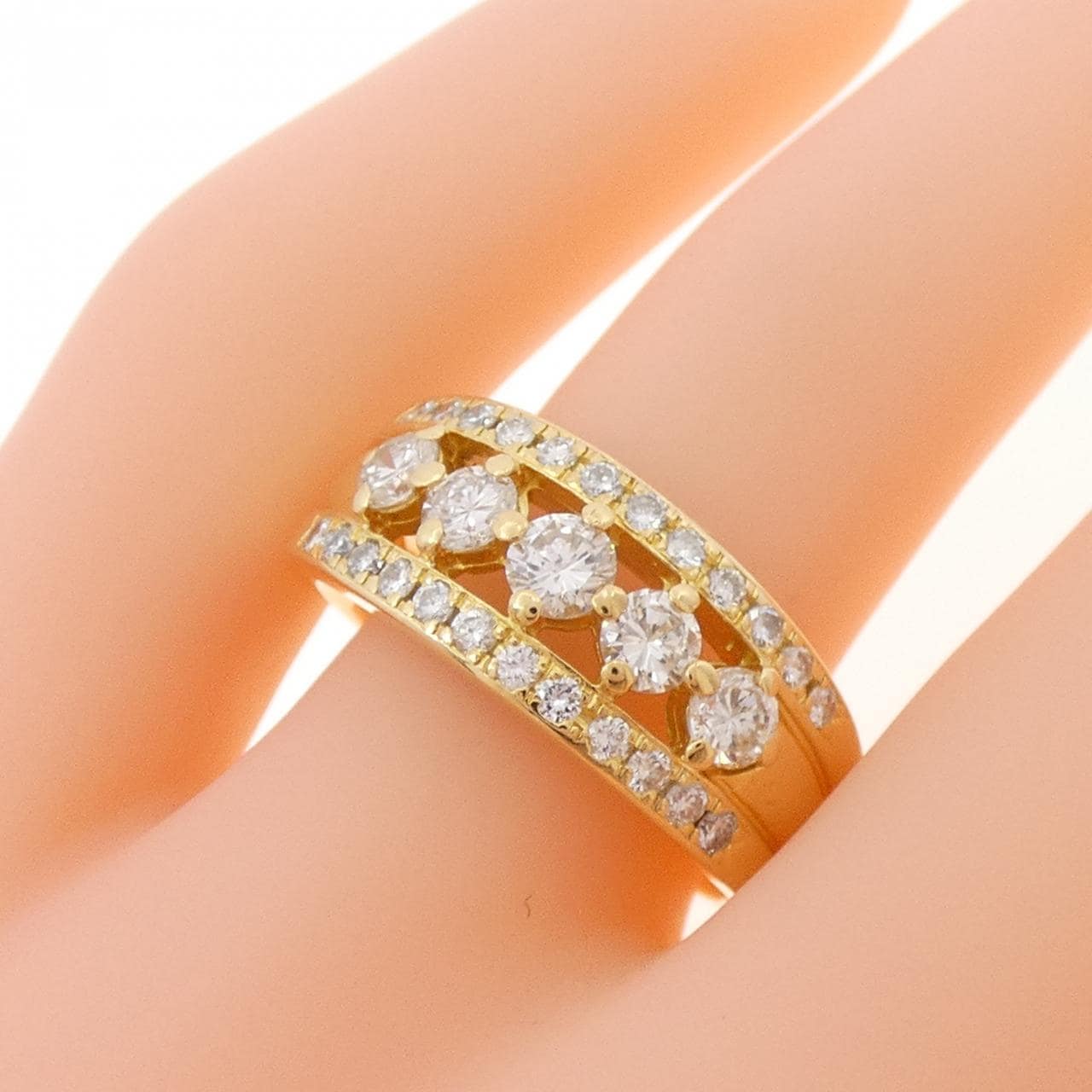 K18YG ダイヤモンド リング 1.02CT