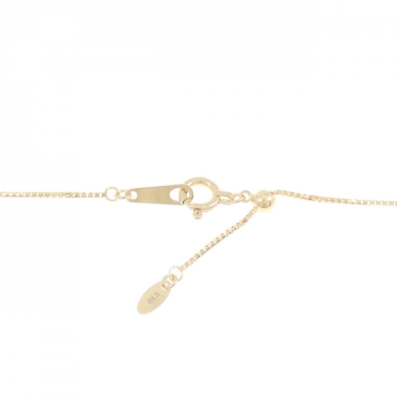 K18YG クロス ダイヤモンド ネックレス 0.03CT