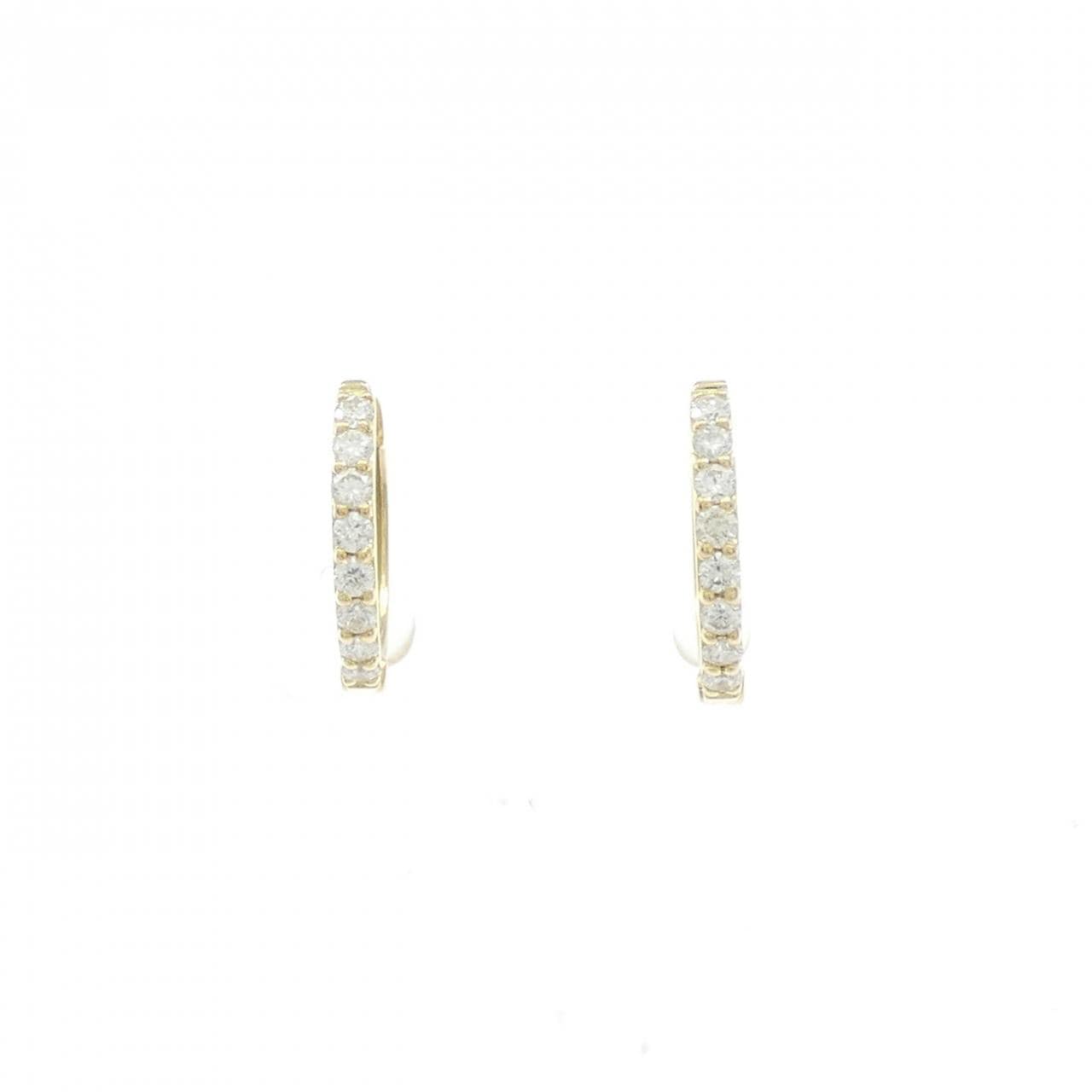 [再加工款] K18YG鑽石耳環0.20CT