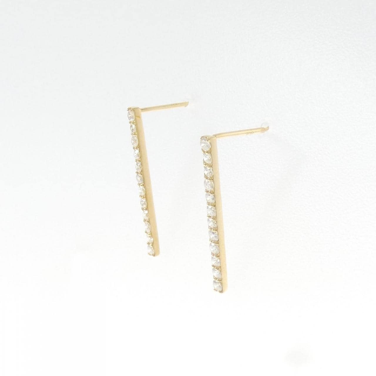 [再加工款] K18YG钻石耳环0.40CT