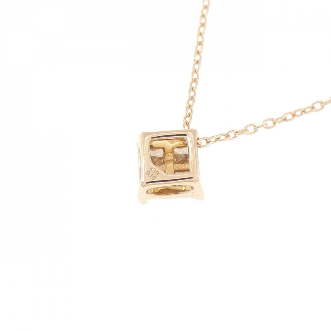 K18PG ダイヤモンド ネックレス 0.18CT