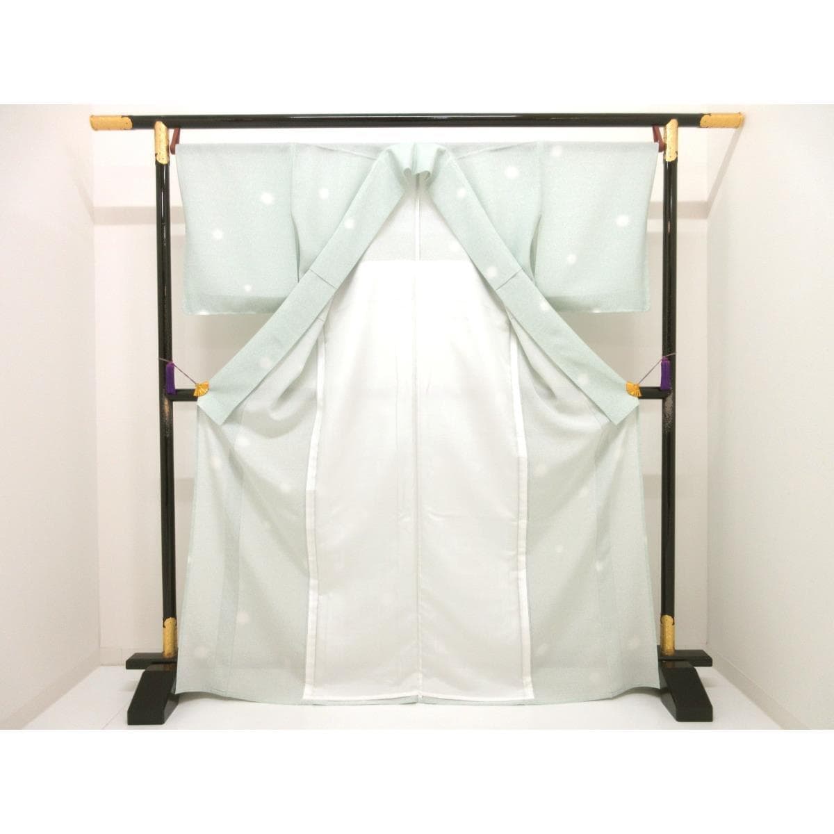 【新品】単衣　駒絽小紋