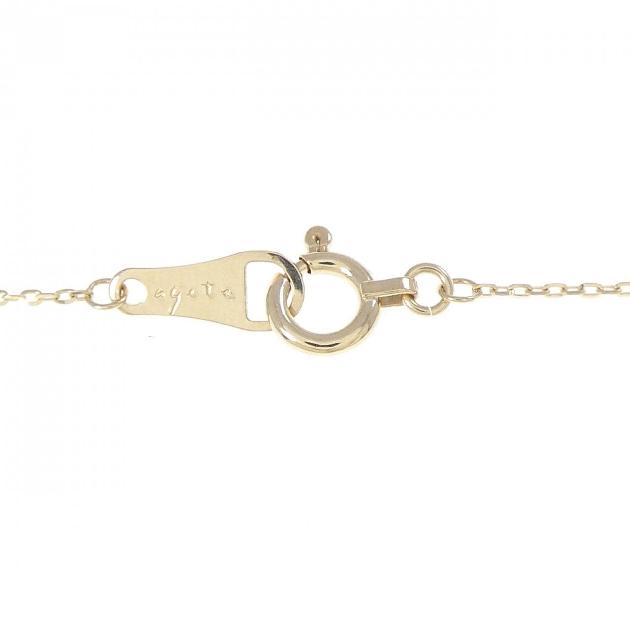 アガット ダイヤモンド ネックレス 0.03CT