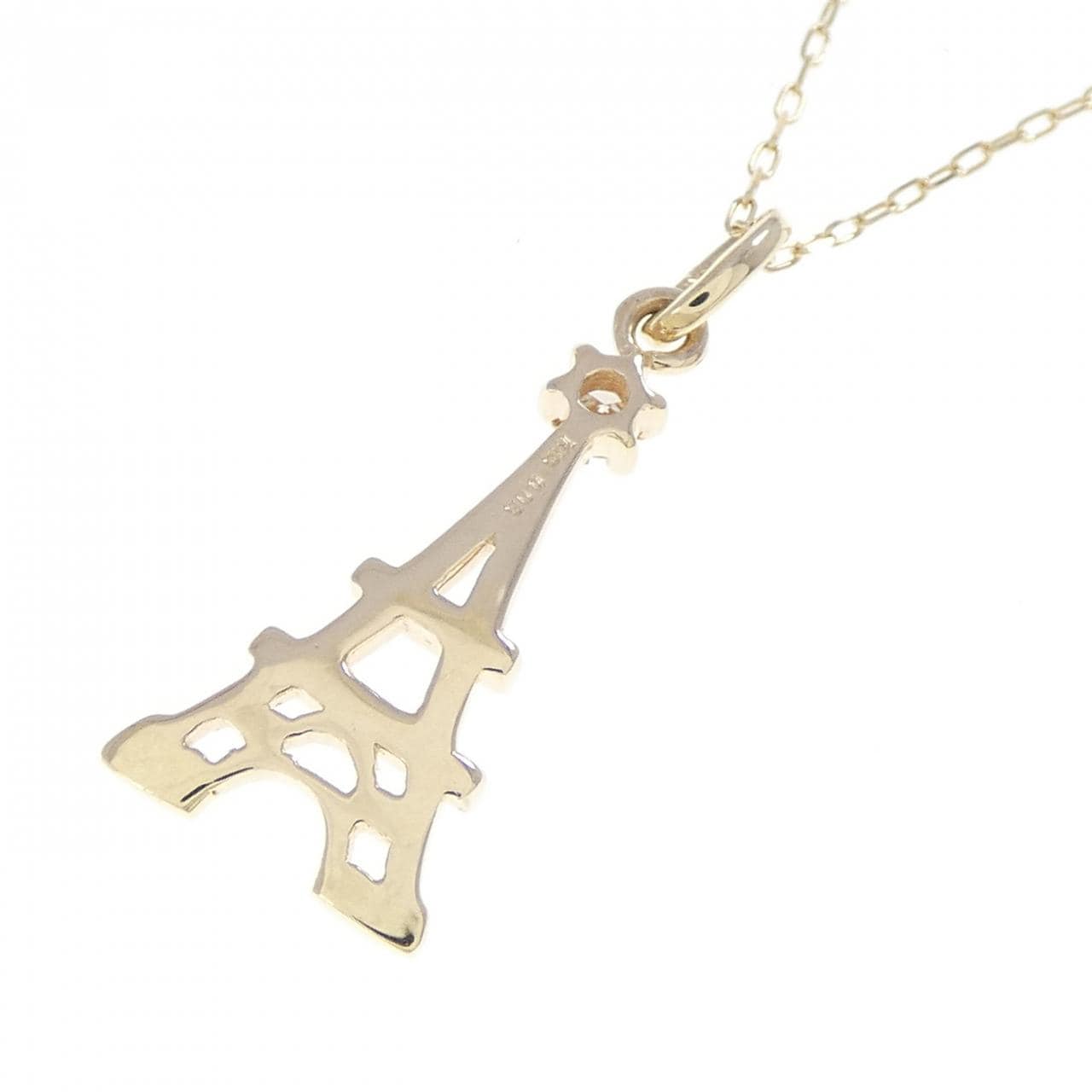 K10YG ダイヤモンド ネックレス 0.03CT