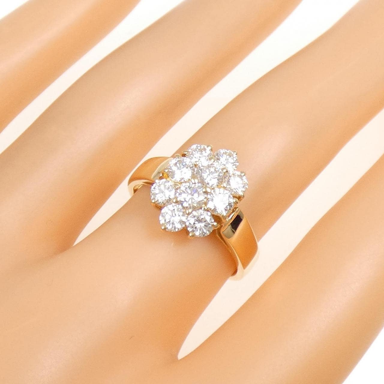 K18YG ダイヤモンド リング 1.27CT