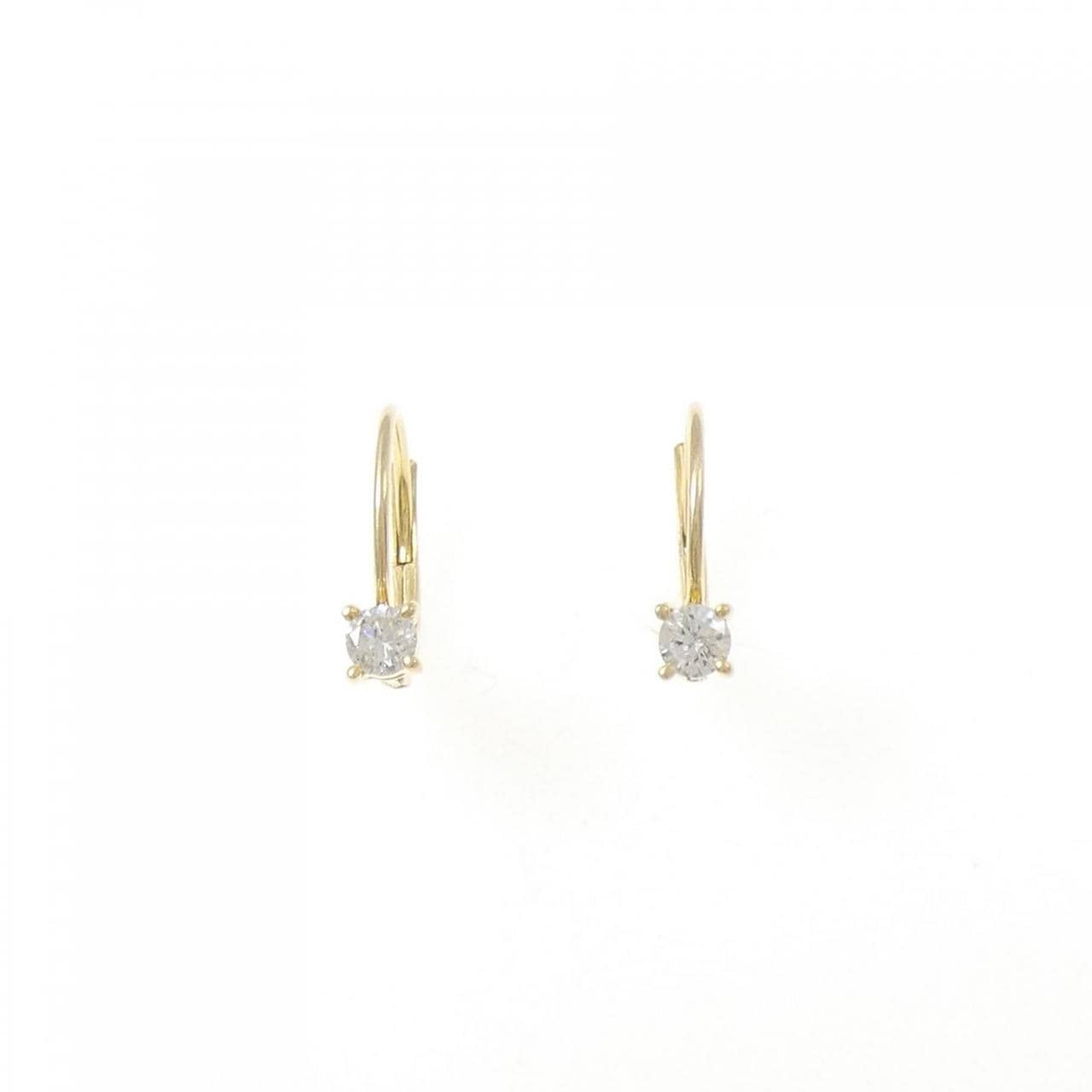 K18YG ダイヤモンド ピアス 0.20CT