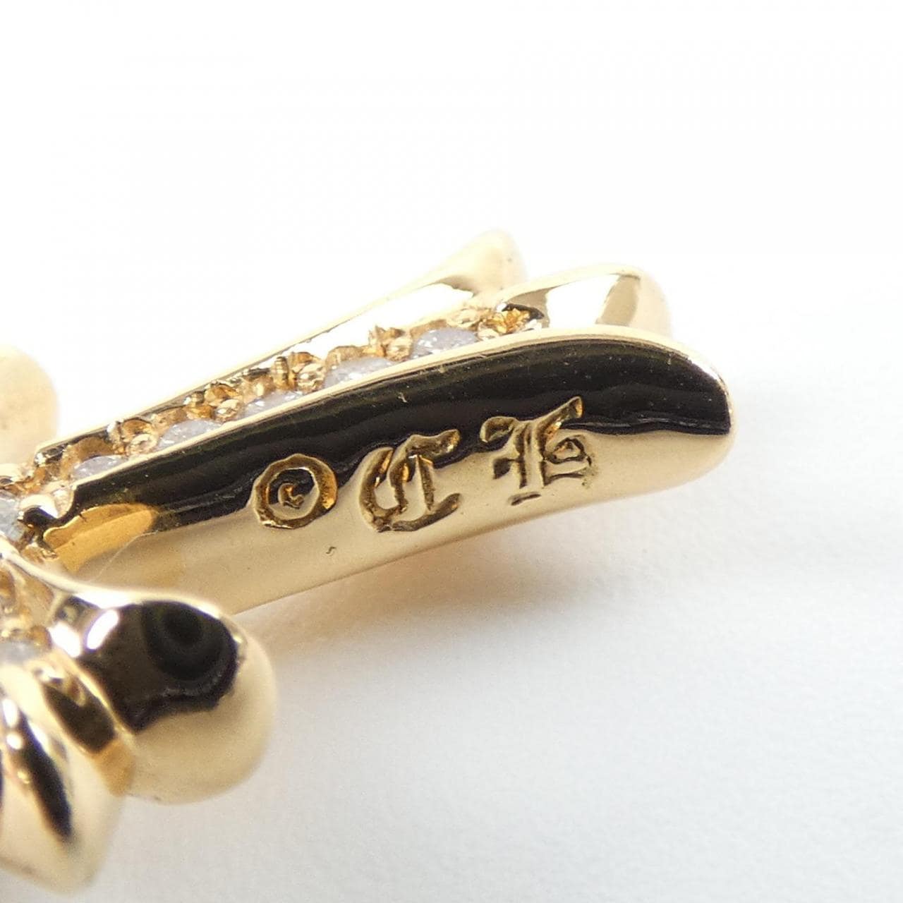 クロムハーツ CHROME HEARTS TINY CH CROSS F PAVE DMND　タイニーファットクロス 202033746GLDXXX011 ペンダント