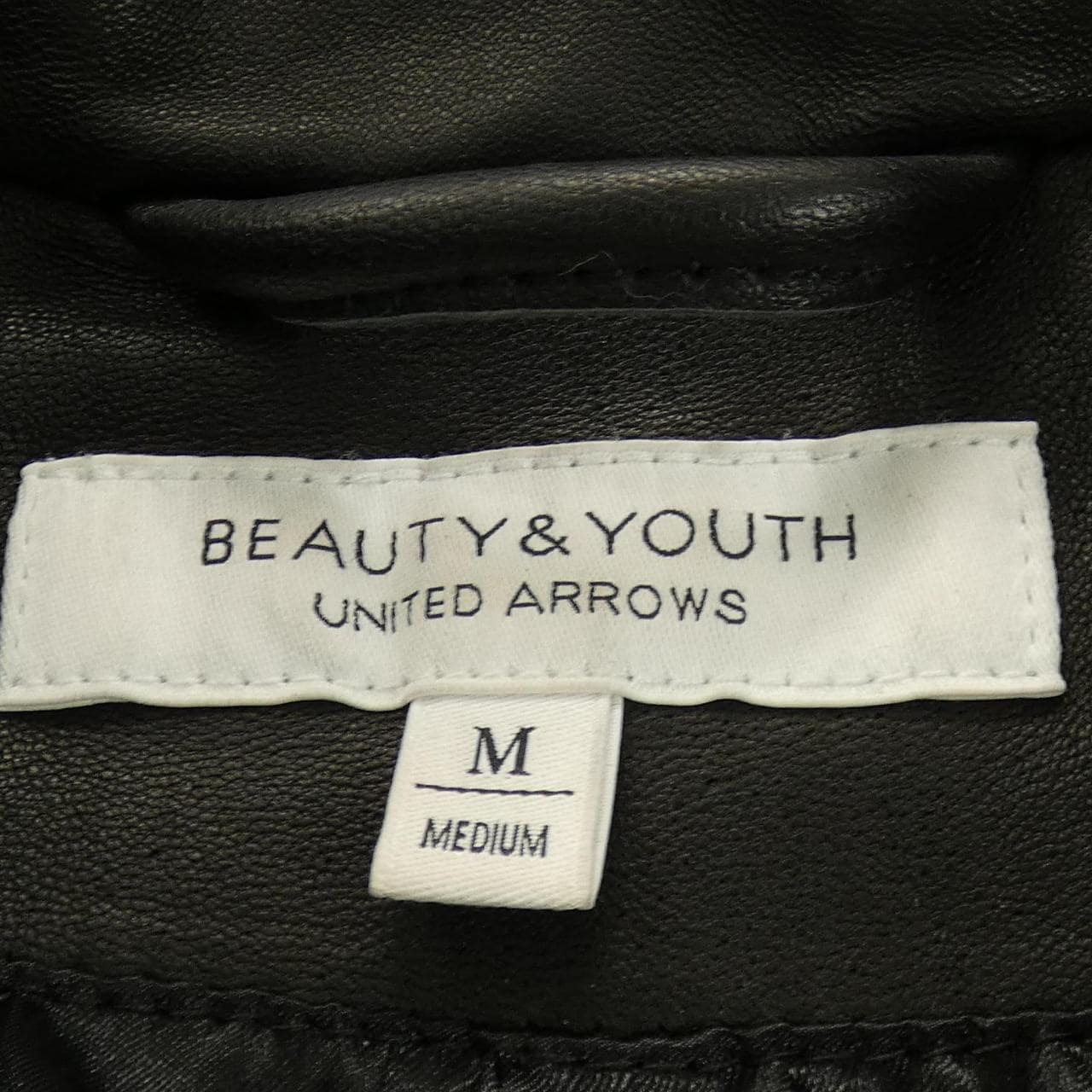 ビューティーアンドユース BEAUTY&YOUTH(U.A) レザーライダースジャケット
