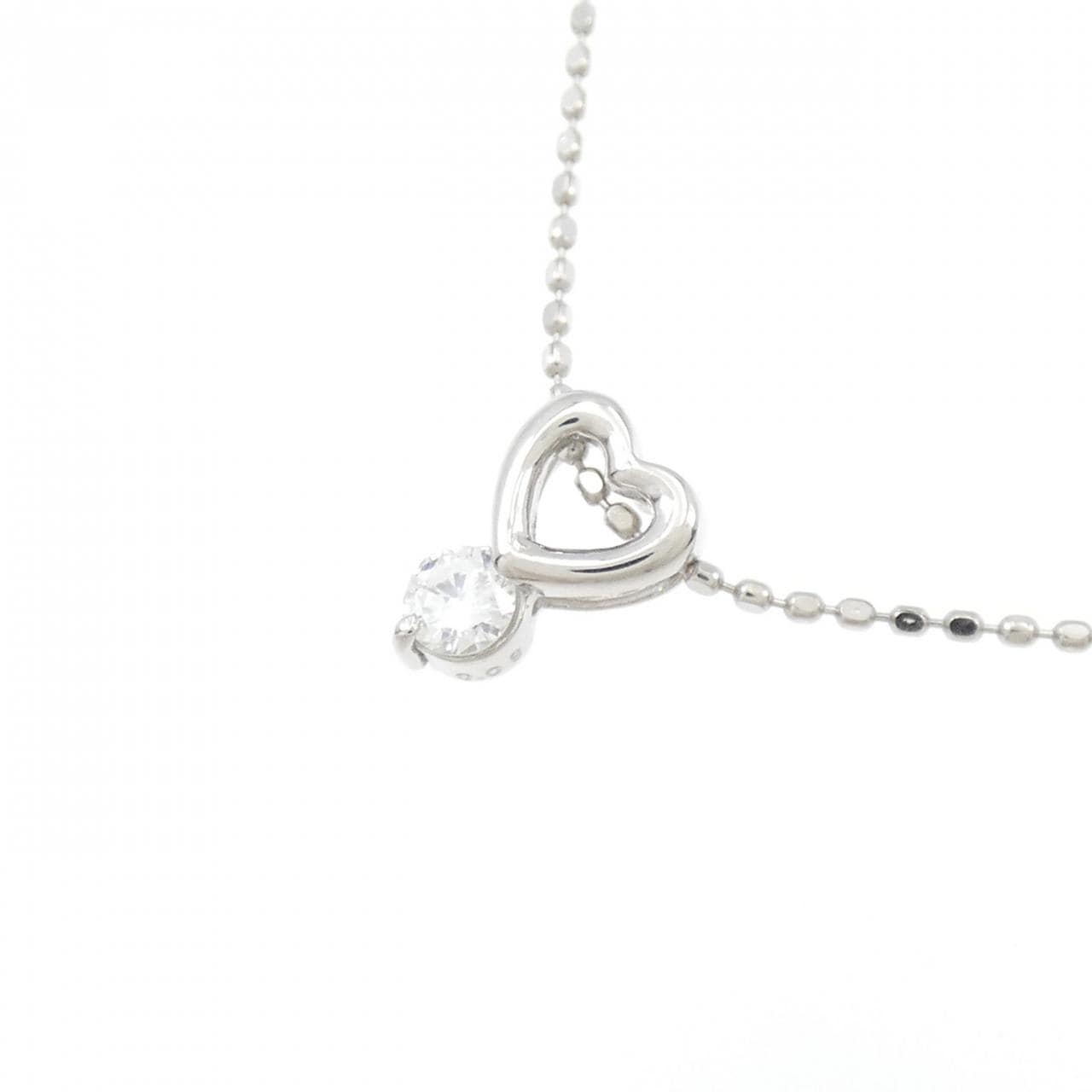 PT Heart Diamond Necklace 0.08CT