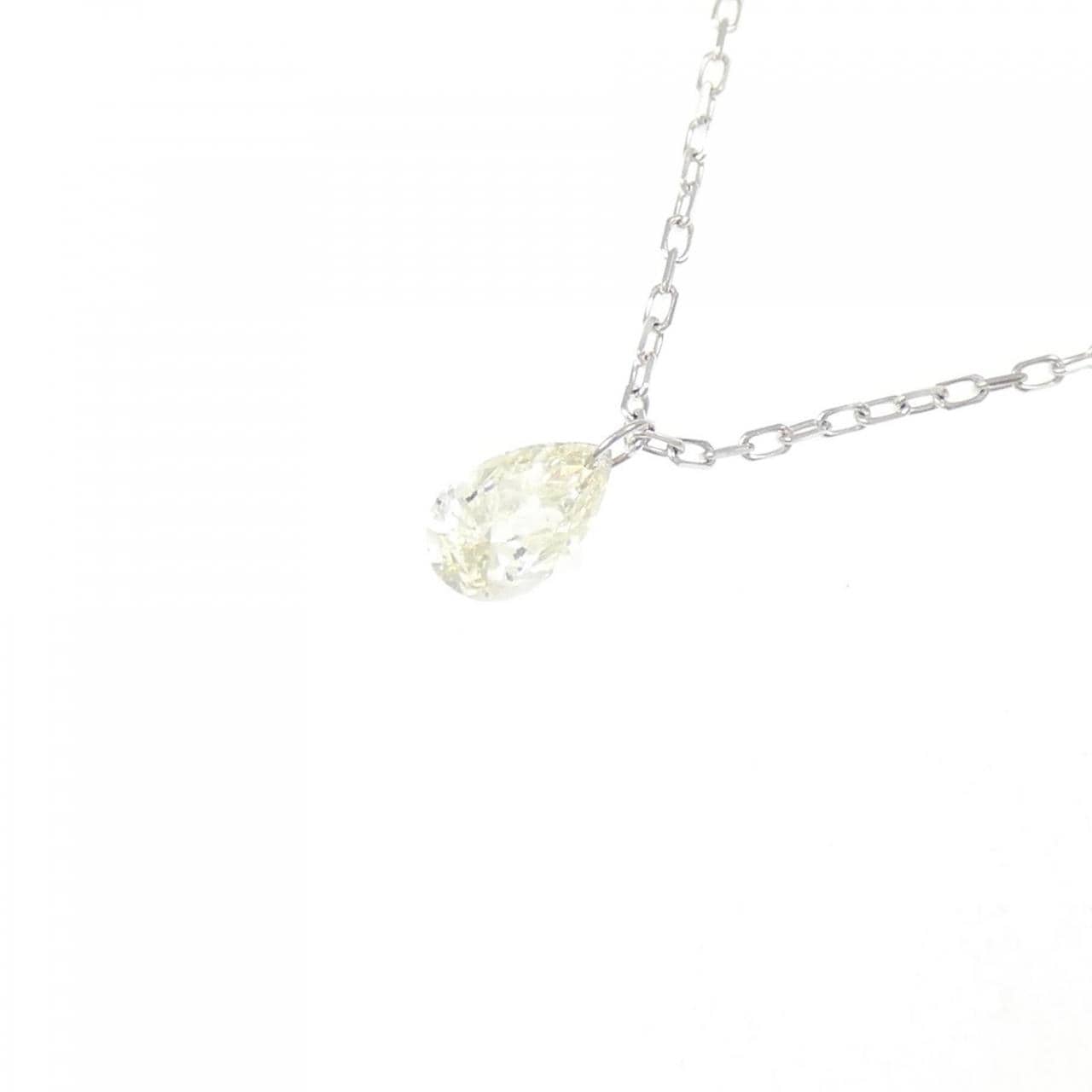 K18WG ダイヤモンド ネックレス 0.23CT