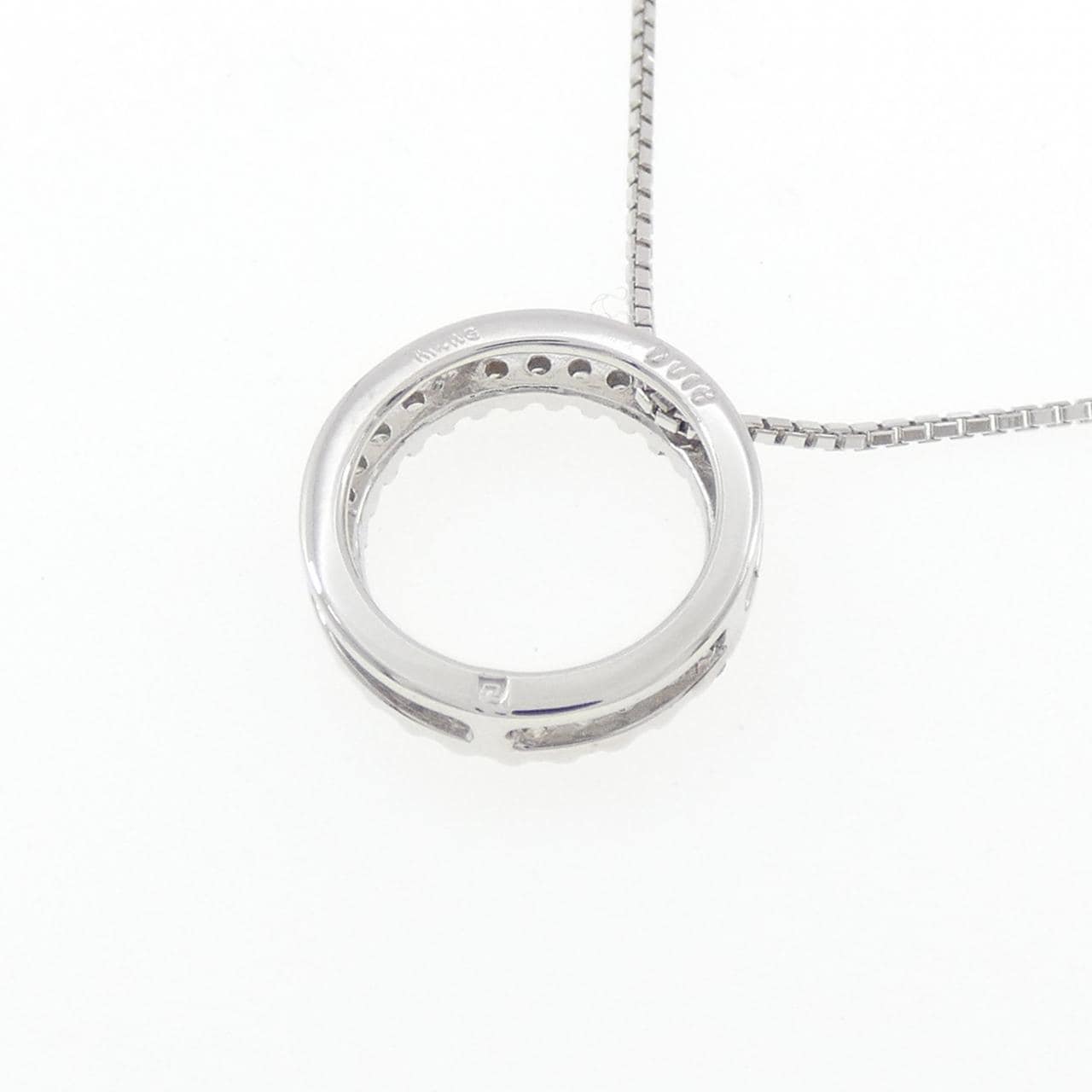 K14WG ダイヤモンド ネックレス 0.18CT